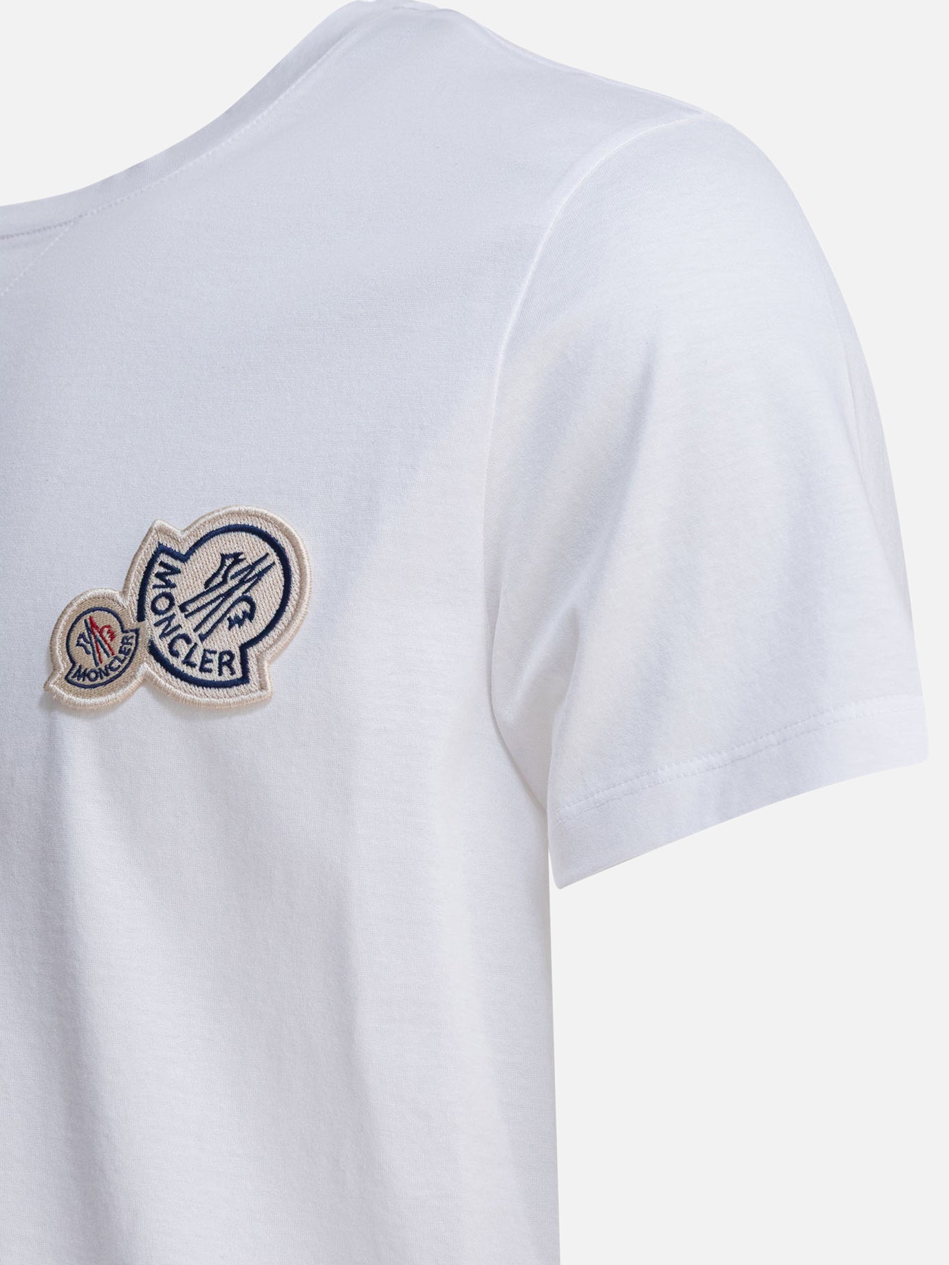 Crewneck t-shirts Logo  White - Moncler Men | PDP | VIETTI Online Store | thumbnail_4
