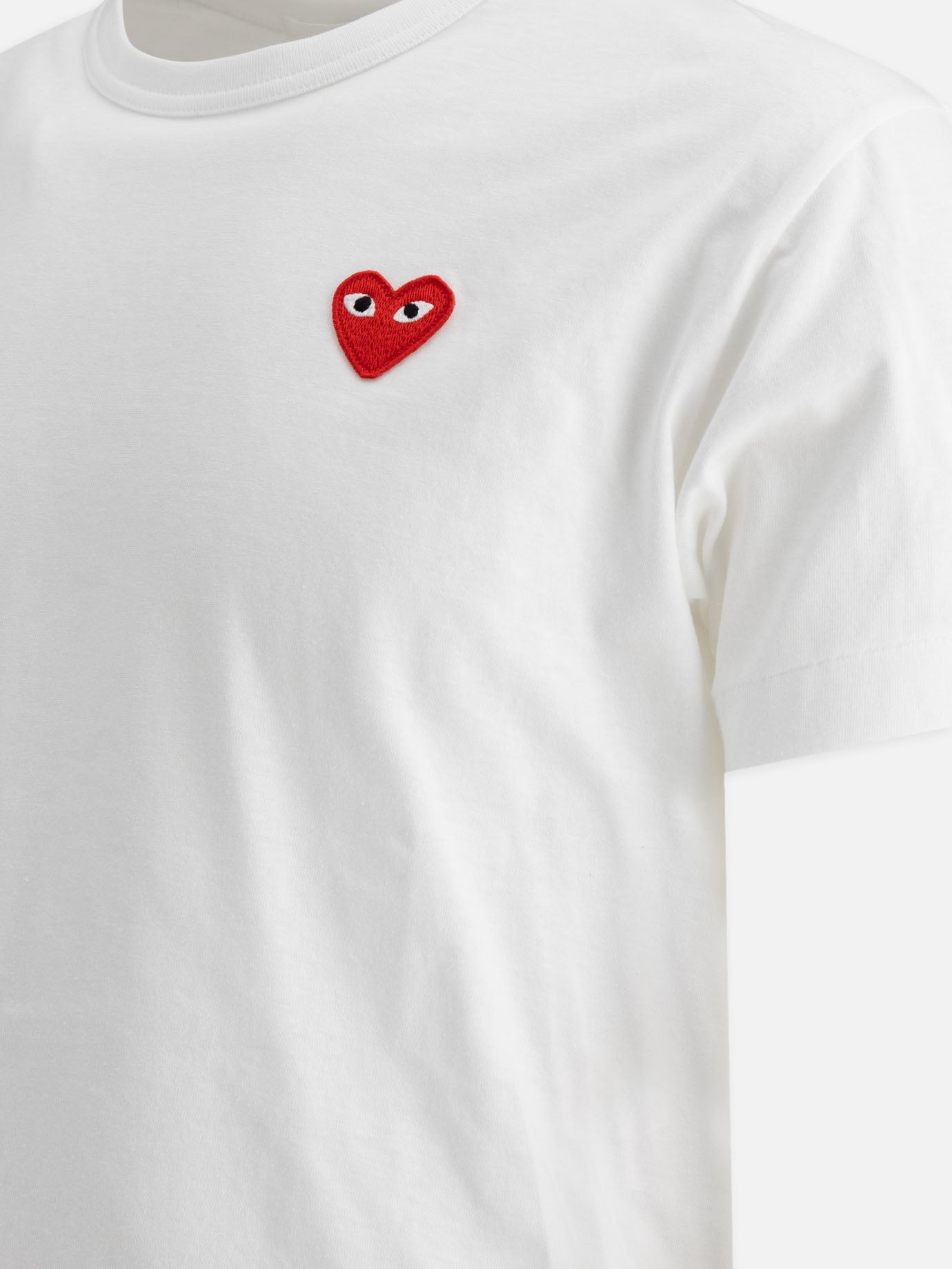 Crewneck t-shirts Logo  White - Comme Des Garçons Play Men | PDP | VIETTI Online Store | Zoom-Modal_4
