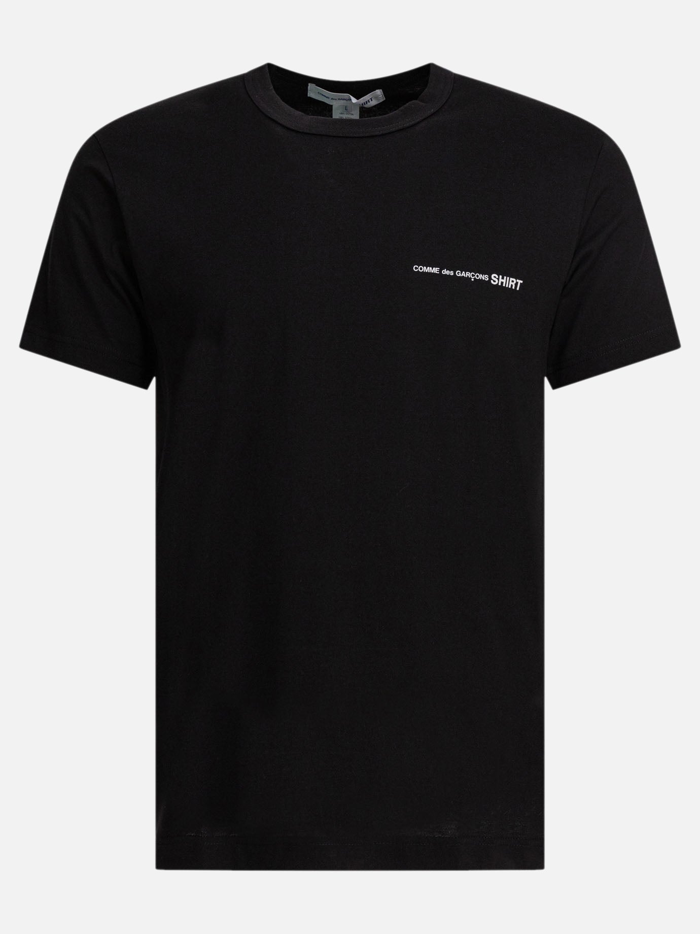 Crewneck t-shirts Logo  Black - Comme Des Garçons Shirt Men | PDP | VIETTI Online Store | thumbnail