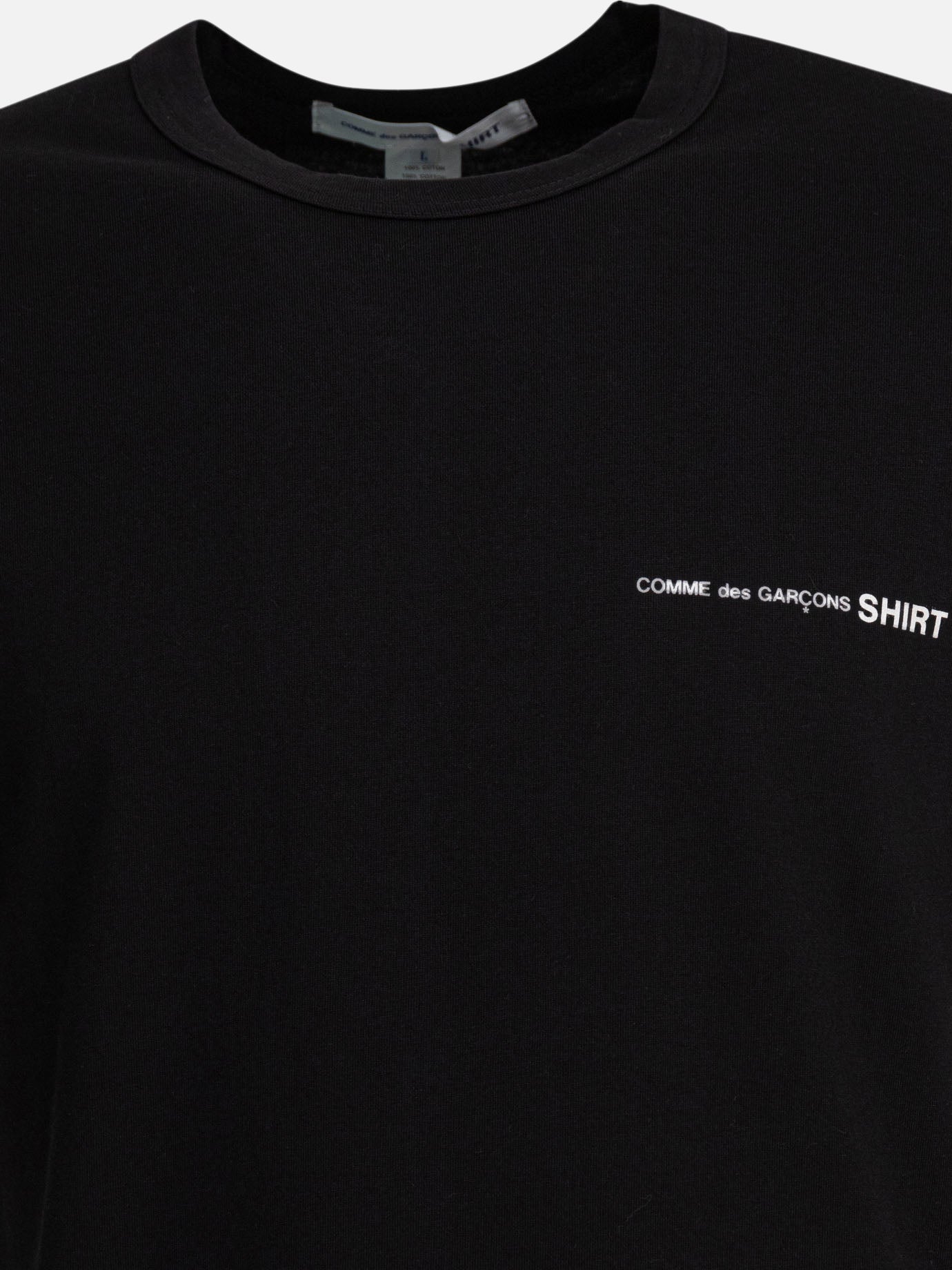 Crewneck t-shirts Logo  Black - Comme Des Garçons Shirt Men | PDP | VIETTI Online Store | Zoom-Modal_3
