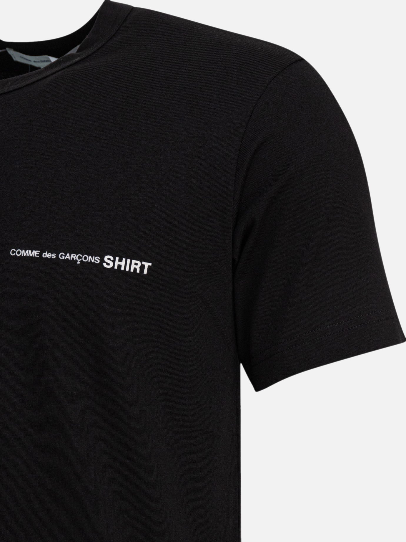 Crewneck t-shirts Logo  Black - Comme Des Garçons Shirt Men | PDP | VIETTI Online Store | thumbnail_4