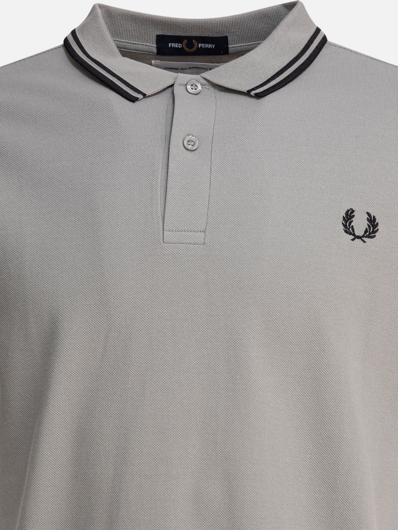 Polo shirts with buttons Solid colour  Grey - Comme Des Garçons Shirt Men | PDP | VIETTI Online Store | Zoom-Modal_3
