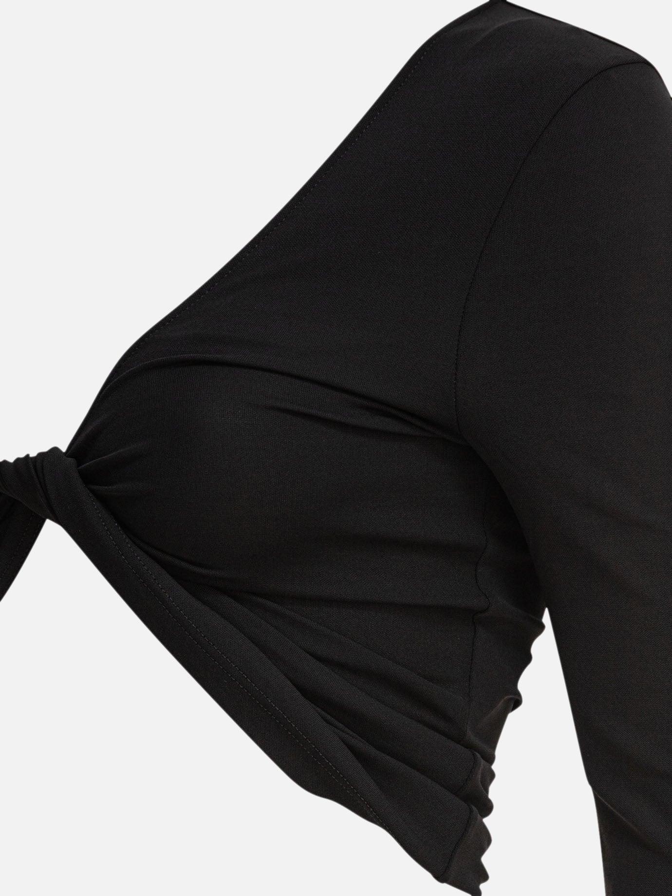 Crop tops Solid colour  Black - Courrèges Women | PDP | VIETTI Online Store | Zoom-Modal_4
