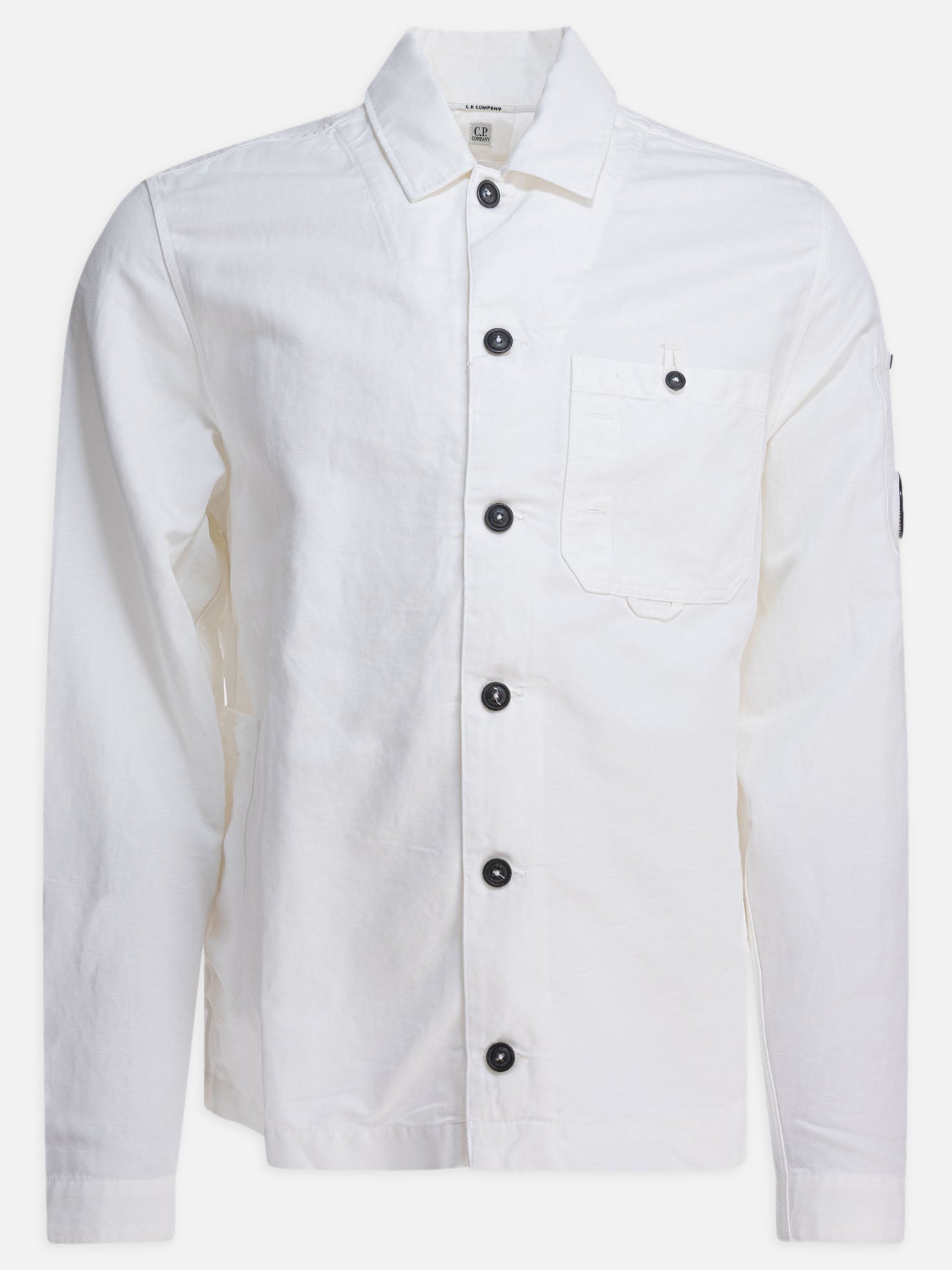 Overshirt jackets Solid colour  White - C.P. Company Men | PDP | VIETTI Online Store | thumbnail