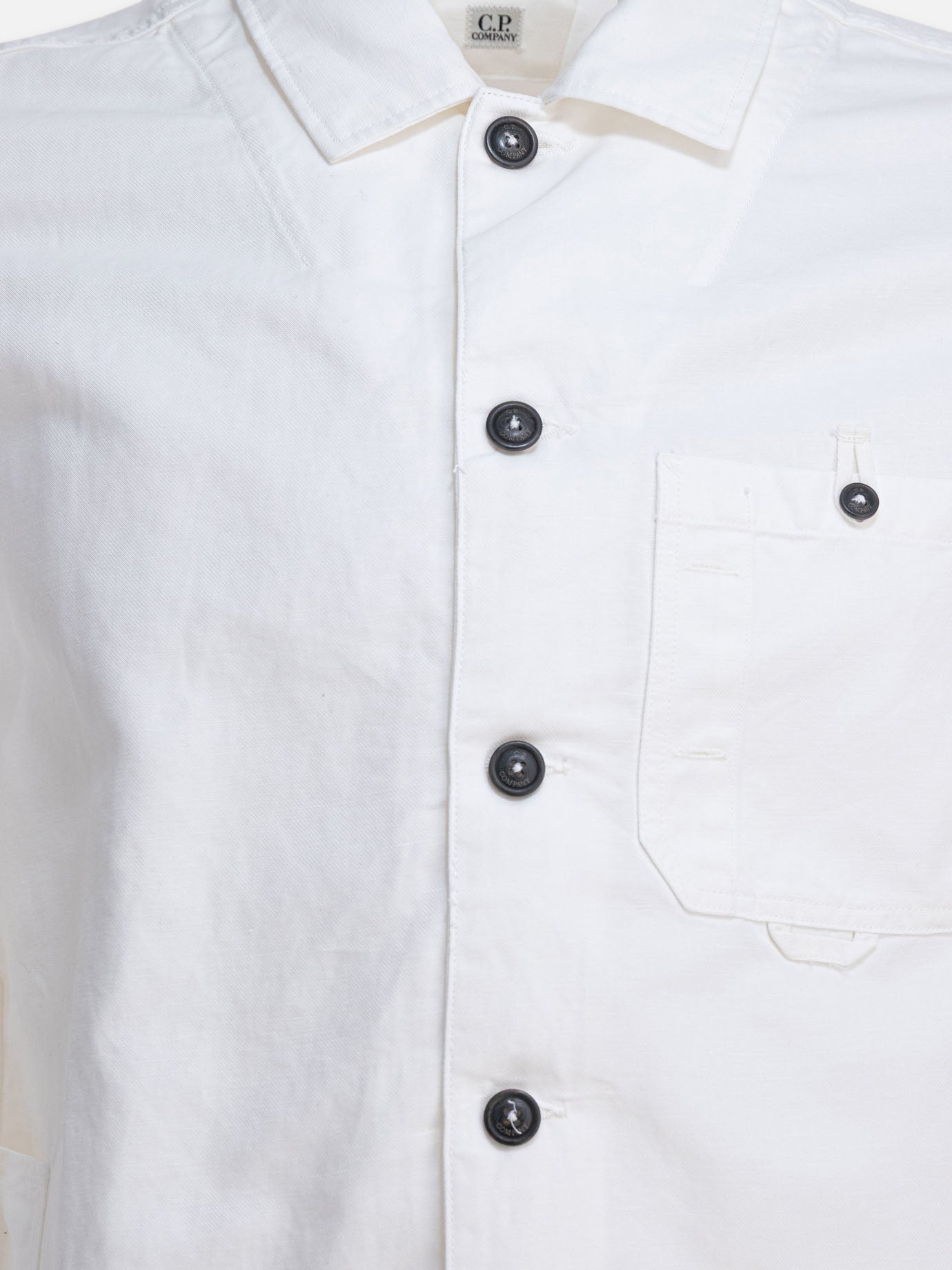 Overshirt jackets Solid colour  White - C.P. Company Men | PDP | VIETTI Online Store | Zoom-Modal_3
