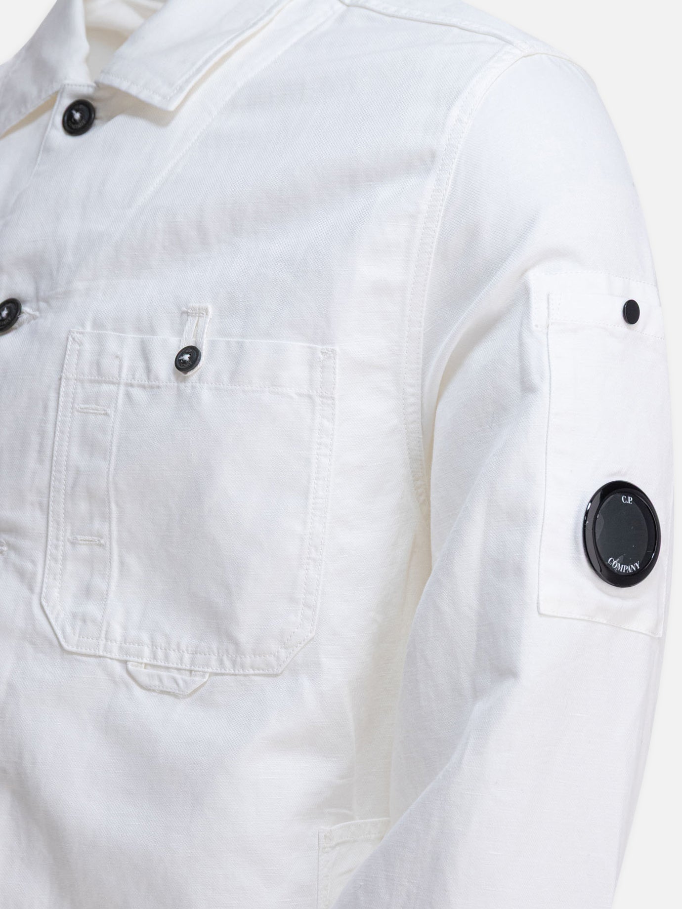 Overshirt jackets Solid colour  White - C.P. Company Men | PDP | VIETTI Online Store | Zoom-Modal_4
