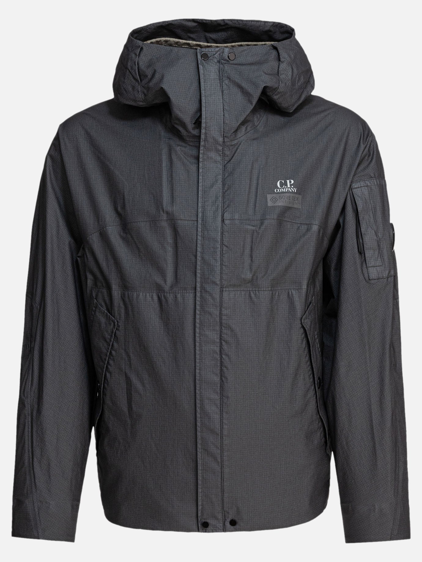 Quilted & Utility Jackets Logo  Grey - C.P. Company Men | PDP | VIETTI Online Store | Zoom-Modal
