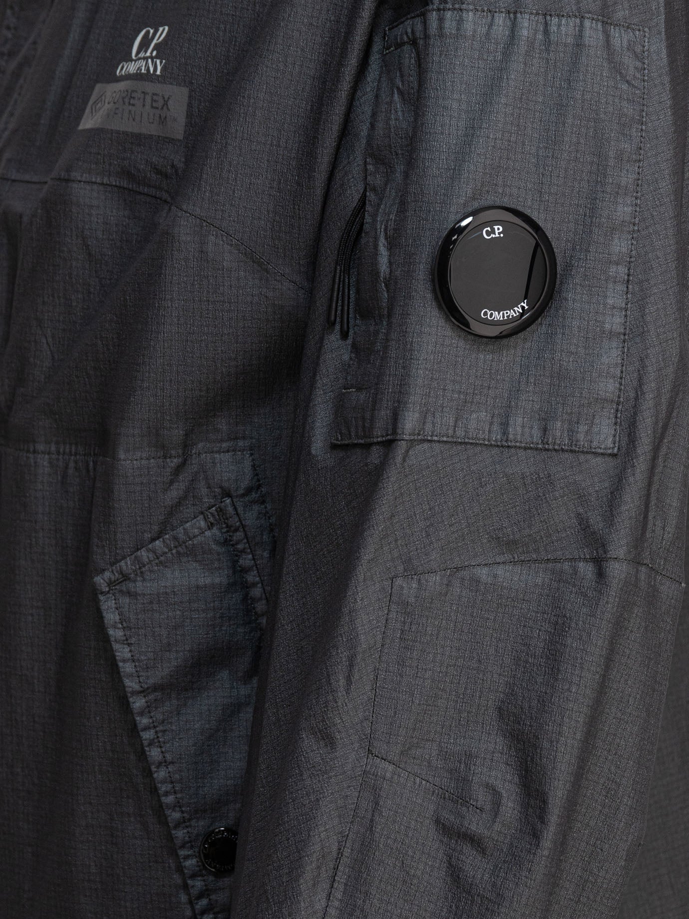Quilted & Utility Jackets Logo  Grey - C.P. Company Men | PDP | VIETTI Online Store | thumbnail_4
