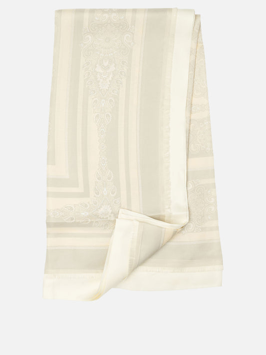 Etro Printed silk scarf 29789249_UNI White 1