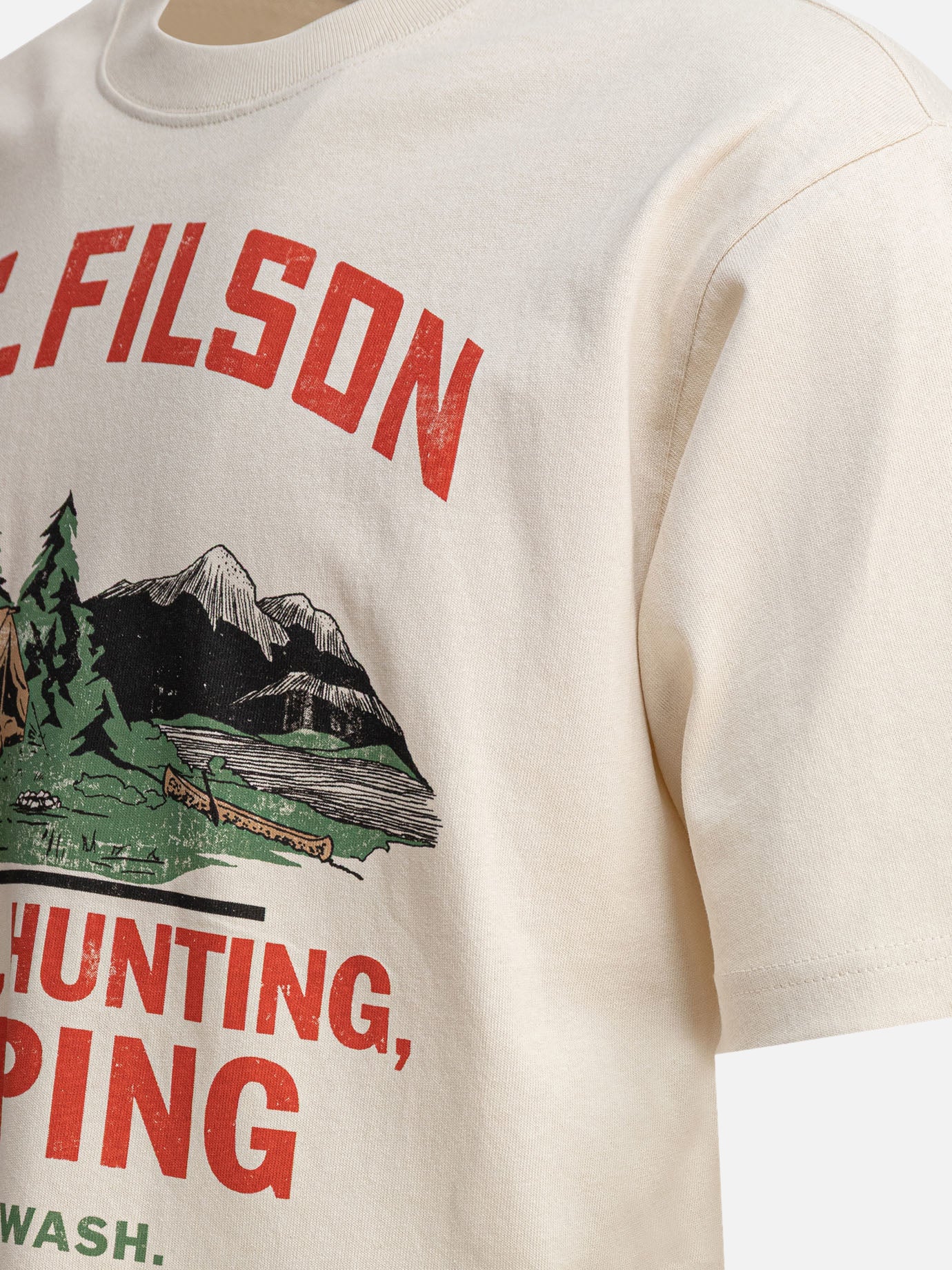 Crewneck t-shirts Print  Beige - Filson Men | PDP | VIETTI Online Store | thumbnail_4