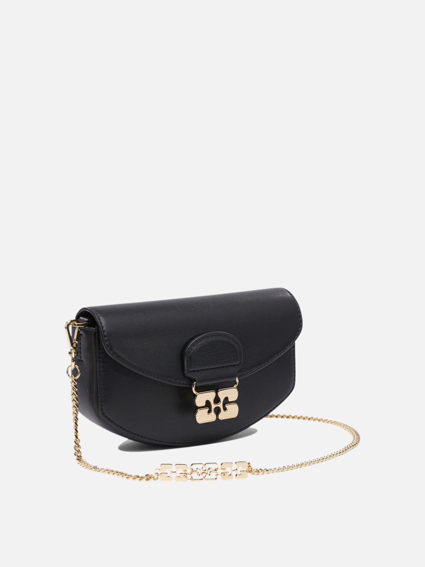 Small bags 65% Recycled Leather 19% PU 16% Polyester  Black - Ganni Women | PDP | VIETTI Online Store | thumbnail_2