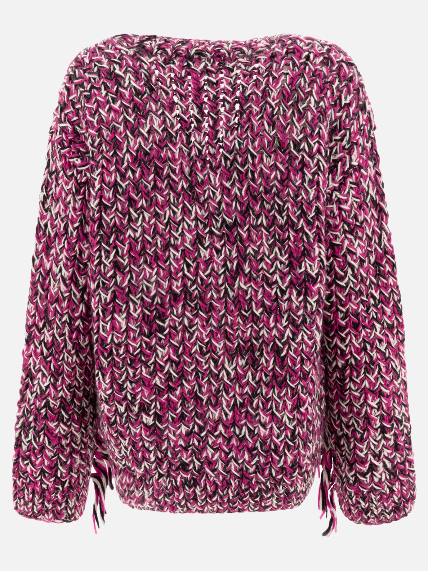 Cardigans Textured knit  Purple - Ganni Women | PDP | VIETTI Online Store | thumbnail_2