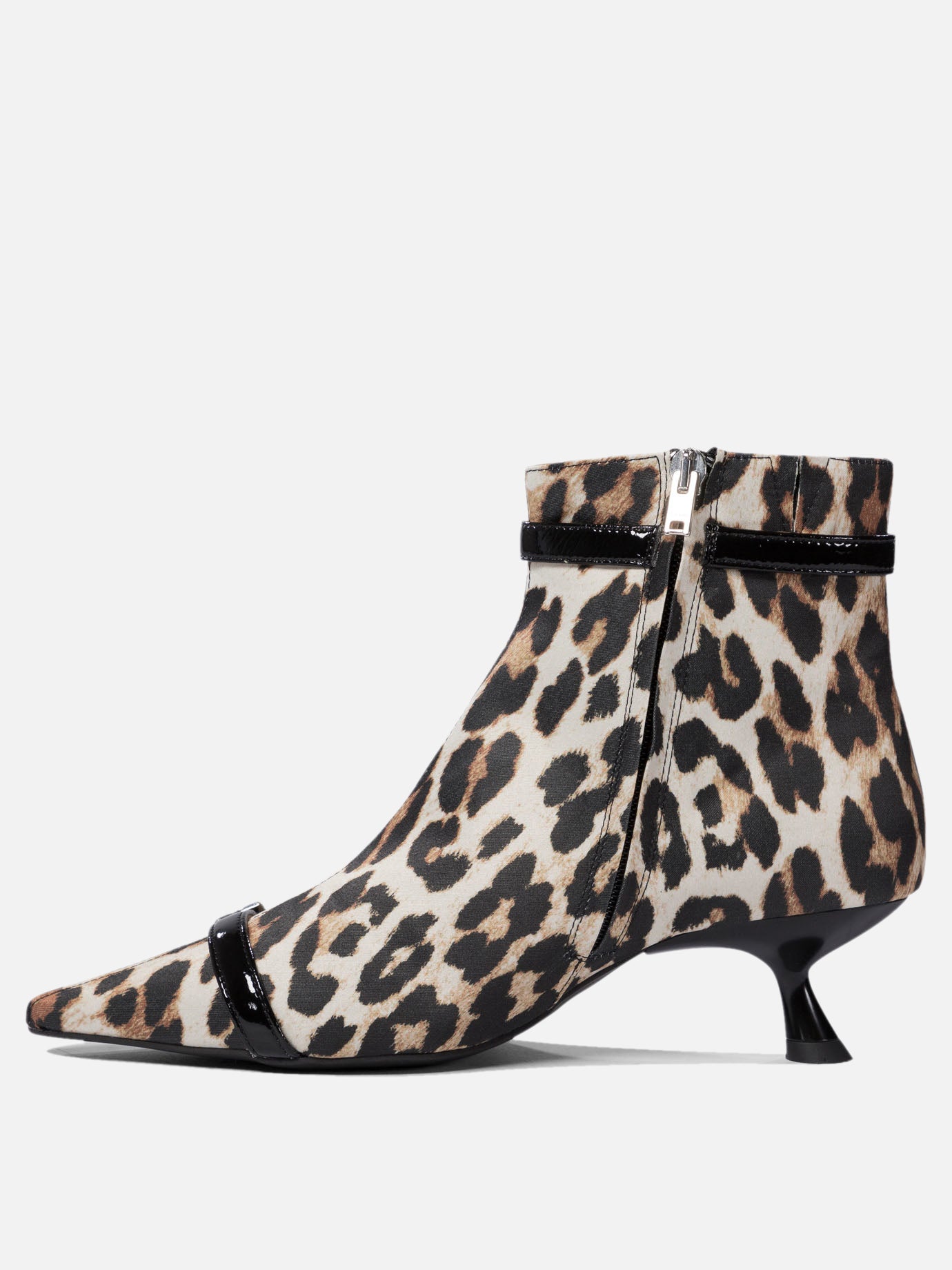 Ganni Leopard ankle boots 16863991_37 Brown thumbnail_3