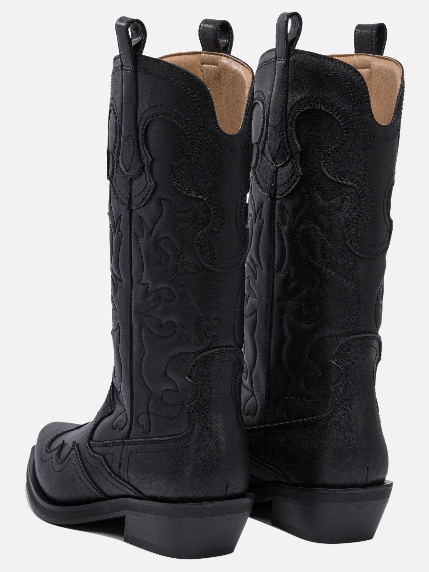Ganni Embroidered western boots 11792879_36 Black thumbnail_4
