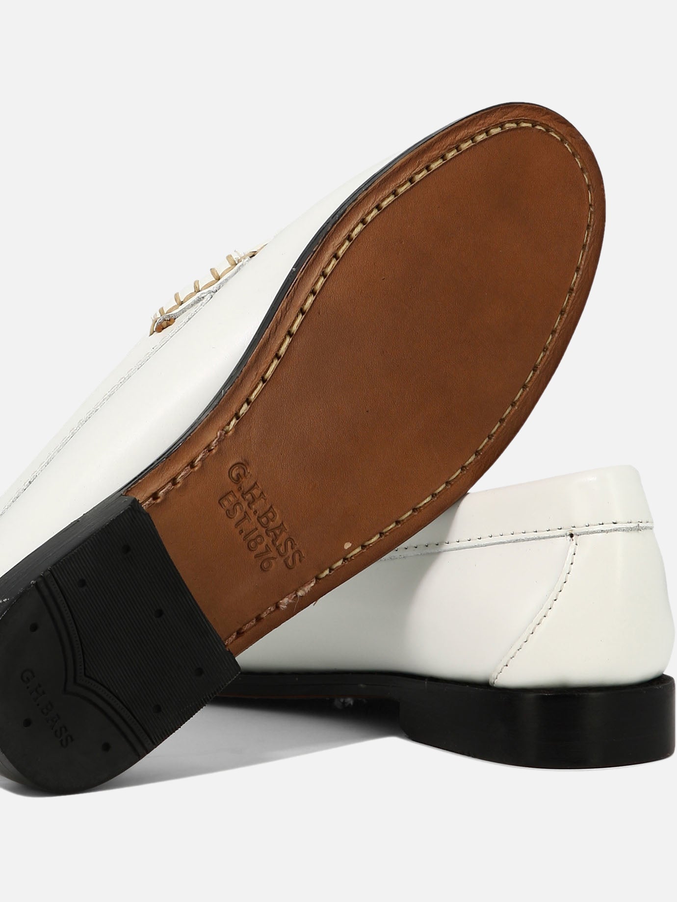 Loafers 100% leather - 80% leather 20% rubber  White - G.H. Bass &amp; Co. Women | PDP | VIETTI Online Store | thumbnail_5