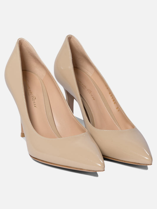 Pumps 100% patent leather - 100% leather  Beige - Gianvito Rossi Women | PLP | VIETTI Online Store | 2
