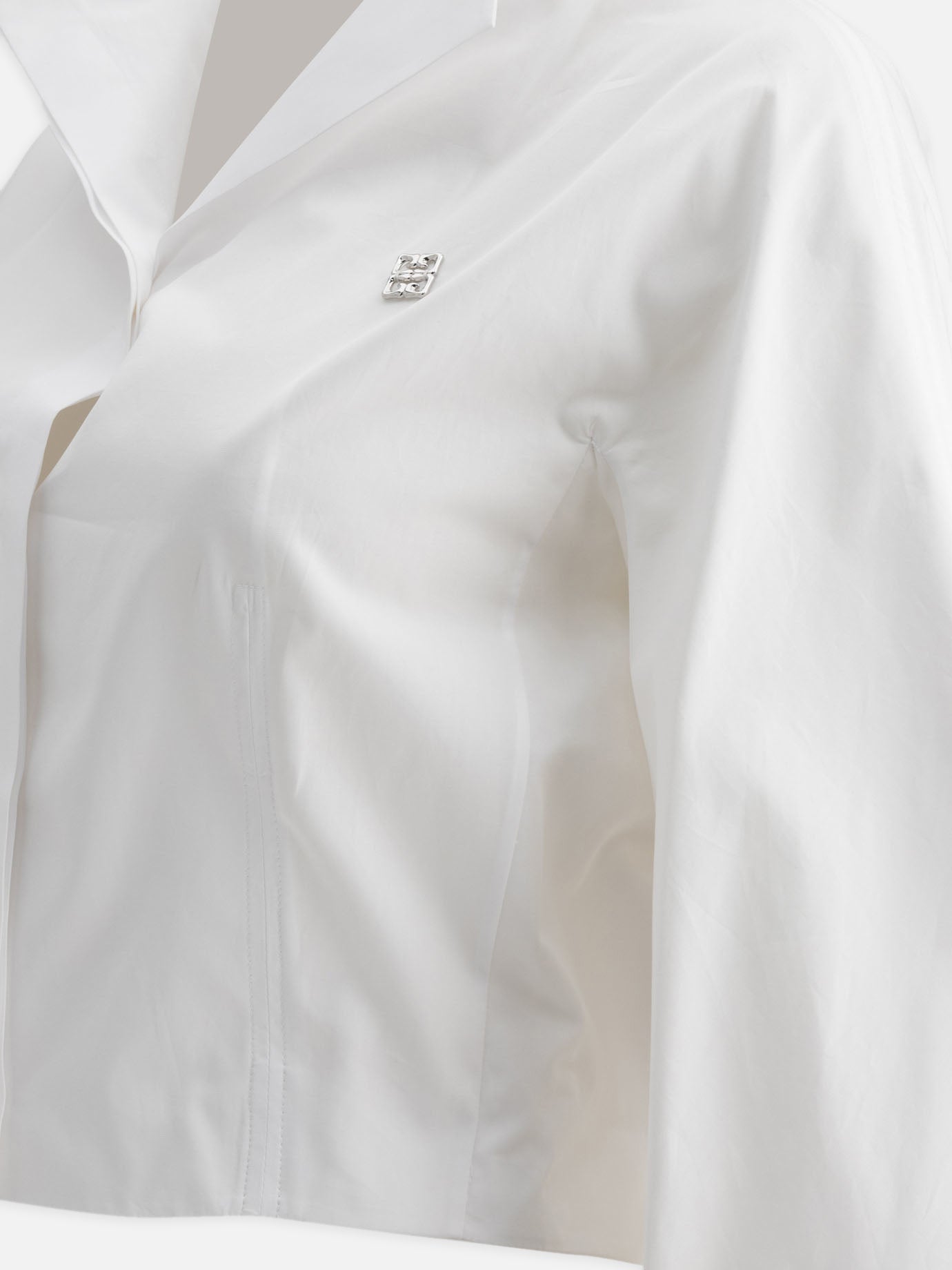 Givenchy Cropped poplin shirt White