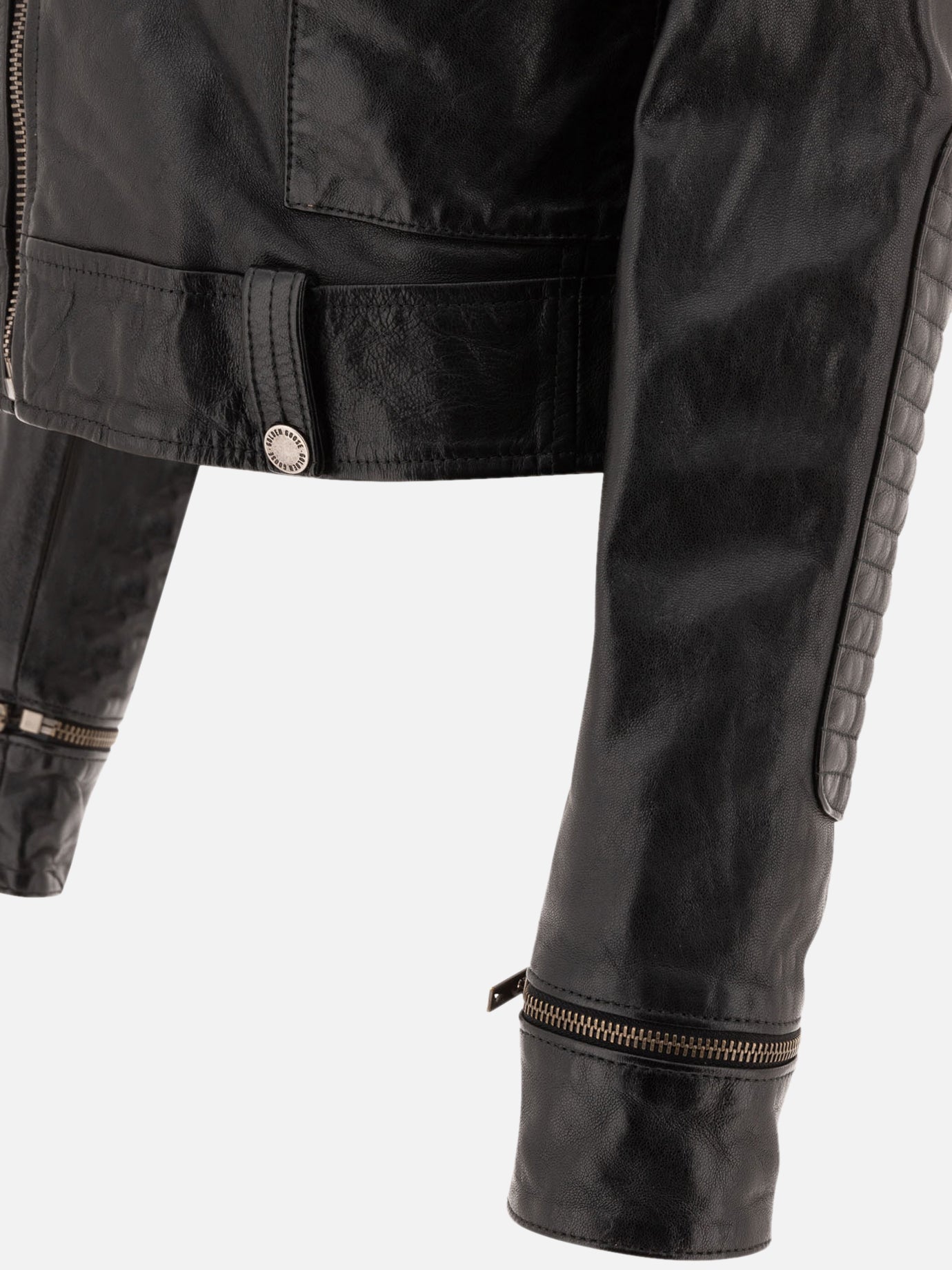 Leather jackets Solid colour  Black - Golden Goose Women | PDP | VIETTI Online Store | Zoom-Modal_4
