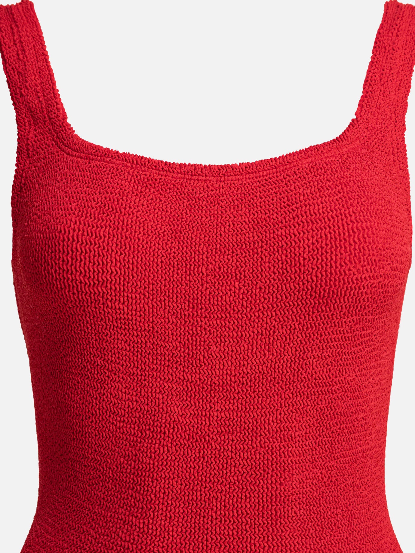 Hunza G Square Neck" swimsuit Red