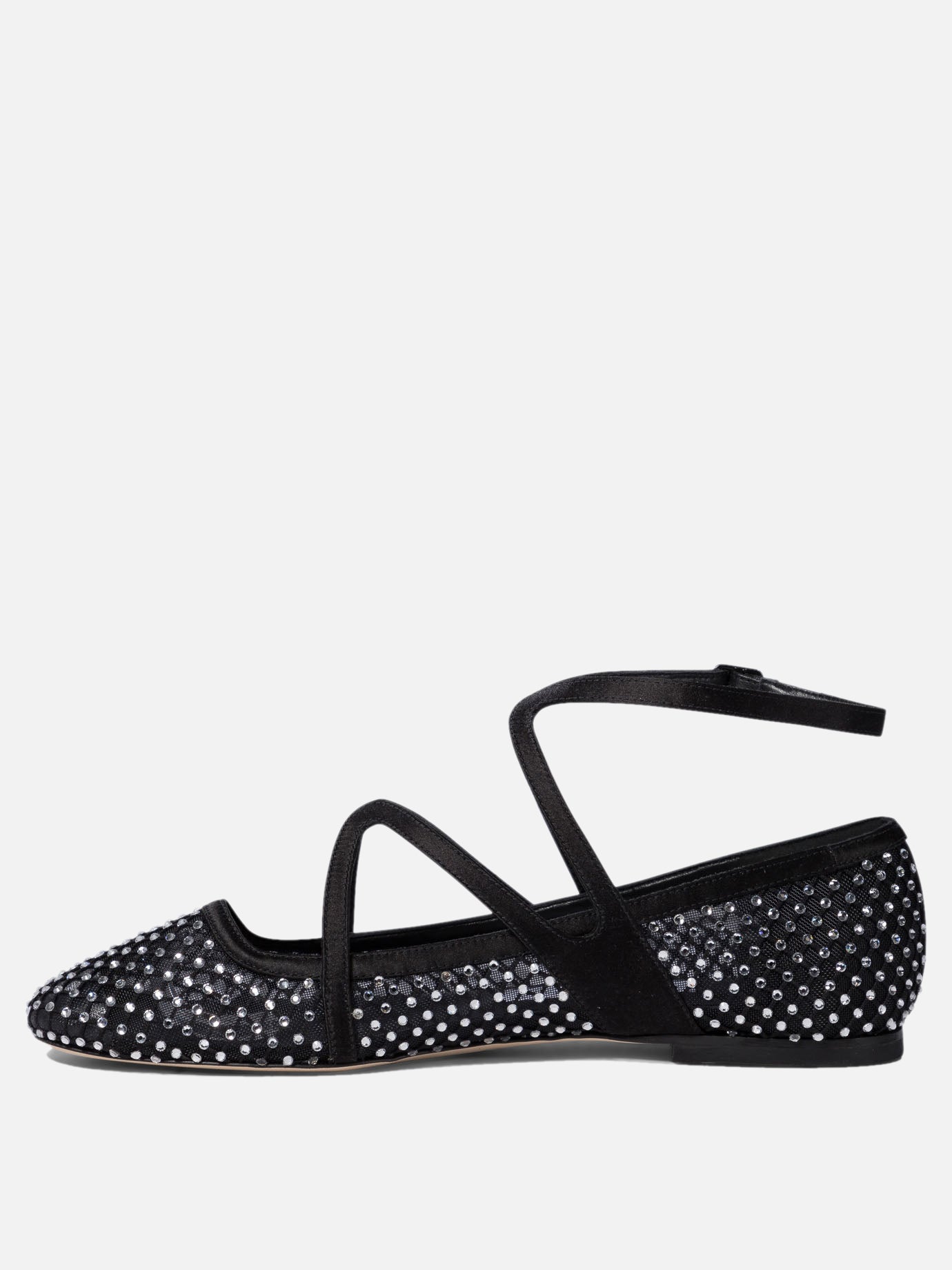 Classic ballet flats 80% polyamide 20% leather - 95% leather 5% rubber  Black - Jimmy Choo Women | PDP | VIETTI Online Store | Zoom-Modal_3
