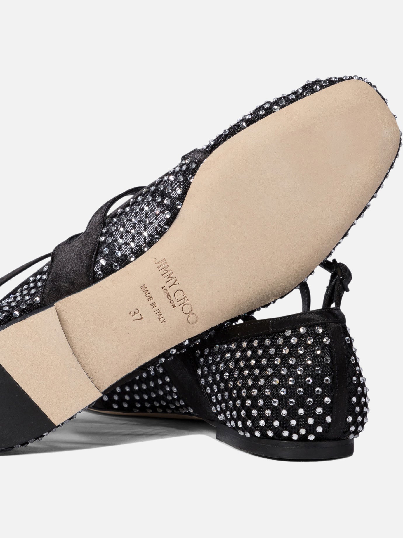 Classic ballet flats 80% polyamide 20% leather - 95% leather 5% rubber  Black - Jimmy Choo Women | PDP | VIETTI Online Store | thumbnail_5