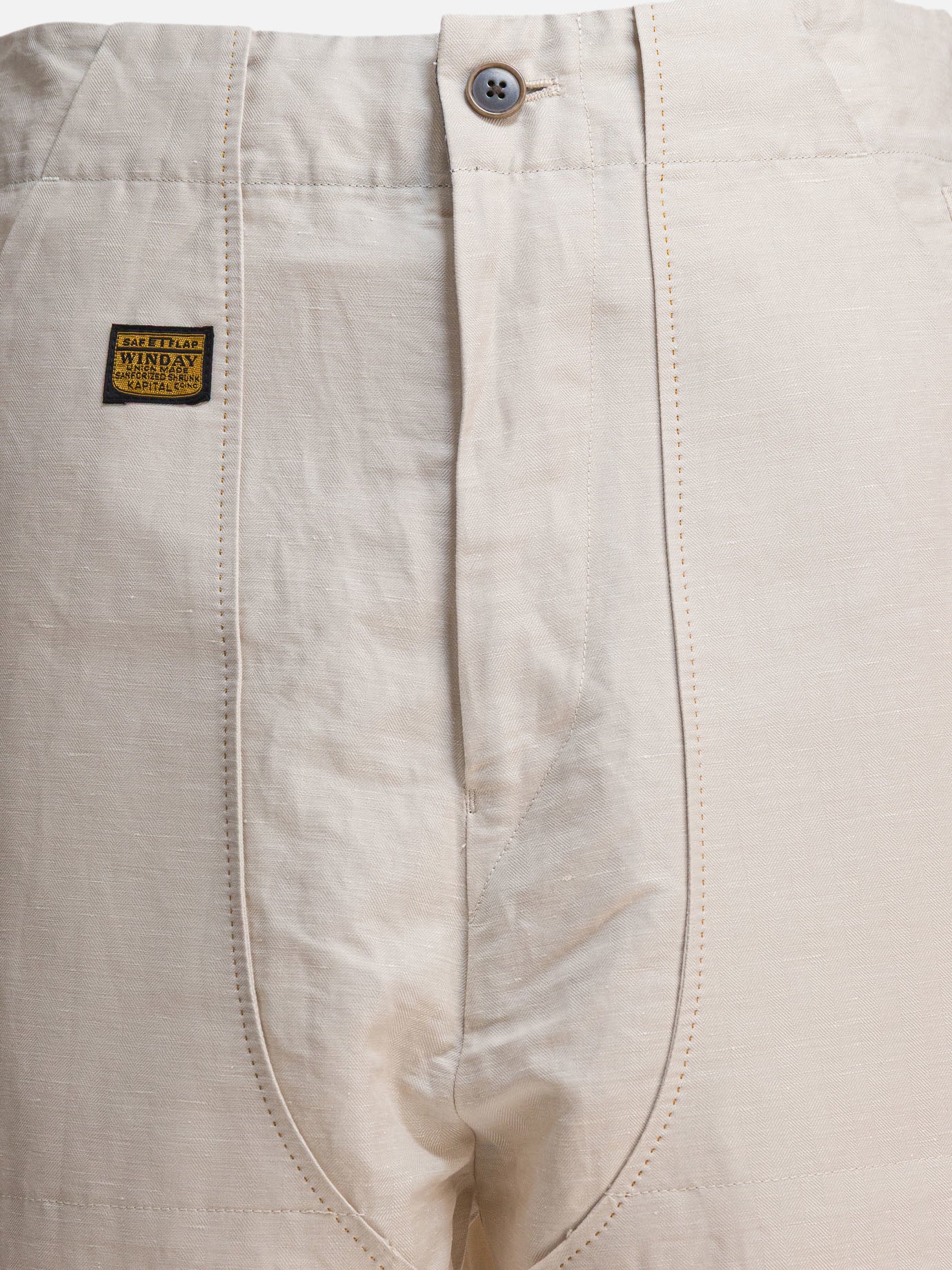 KAPITAL Linen and cotton trousers Beige