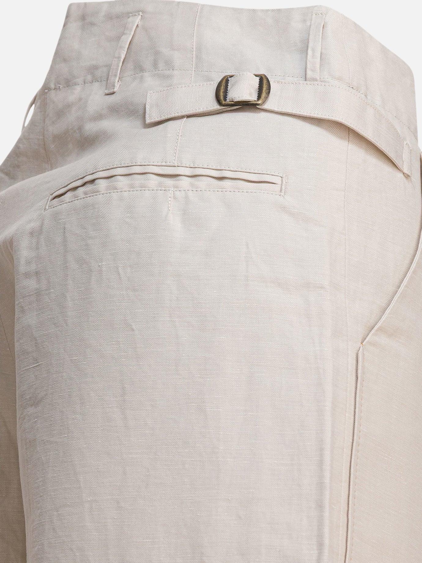 KAPITAL Linen and cotton trousers 25582776_3 Beige thumbnail_4