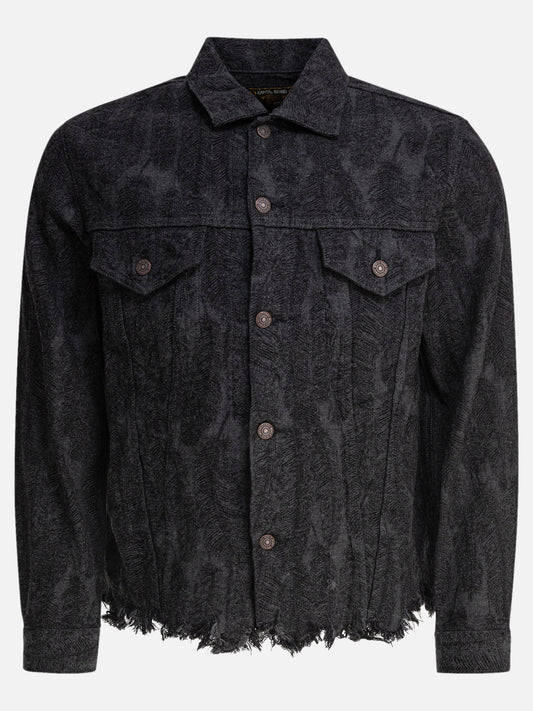 KAPITAL Denim jacket with feathers 27715941_3 Black 1