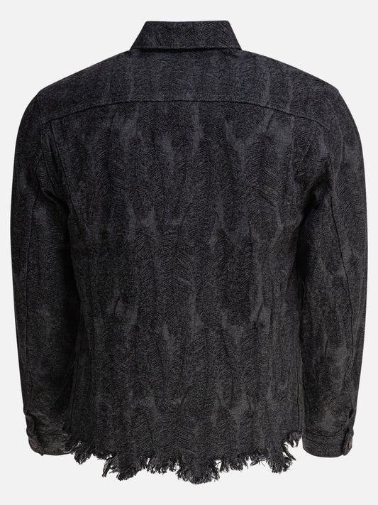 KAPITAL Denim jacket with feathers 27715941_3 Black 2