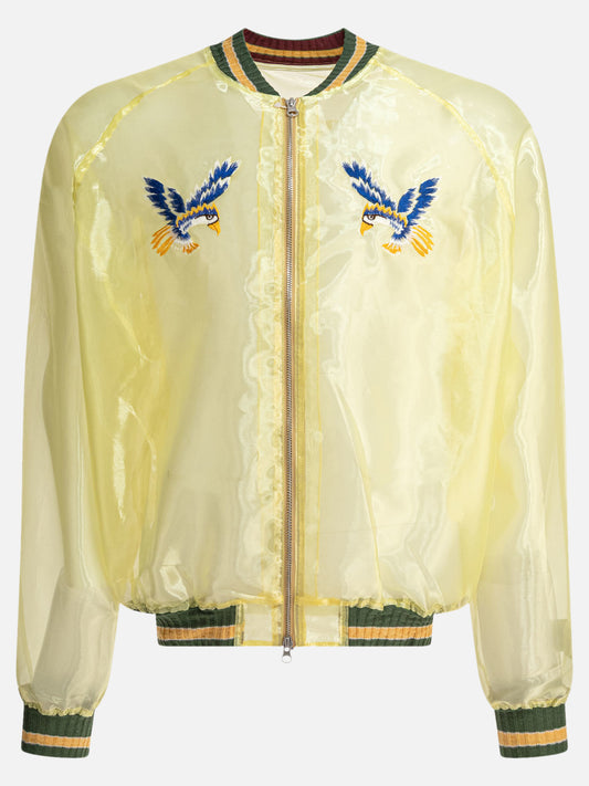KAPITAL Bomber jacket "Sheer Pearl Mosquito Guard" 17742167_2 Yellow 1