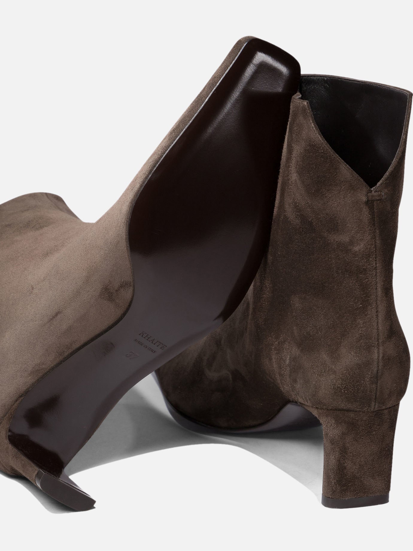Pull-on boots 100% leather - 100% leather  Brown - Khaite Women | PDP | VIETTI Online Store | Zoom-Modal_5
