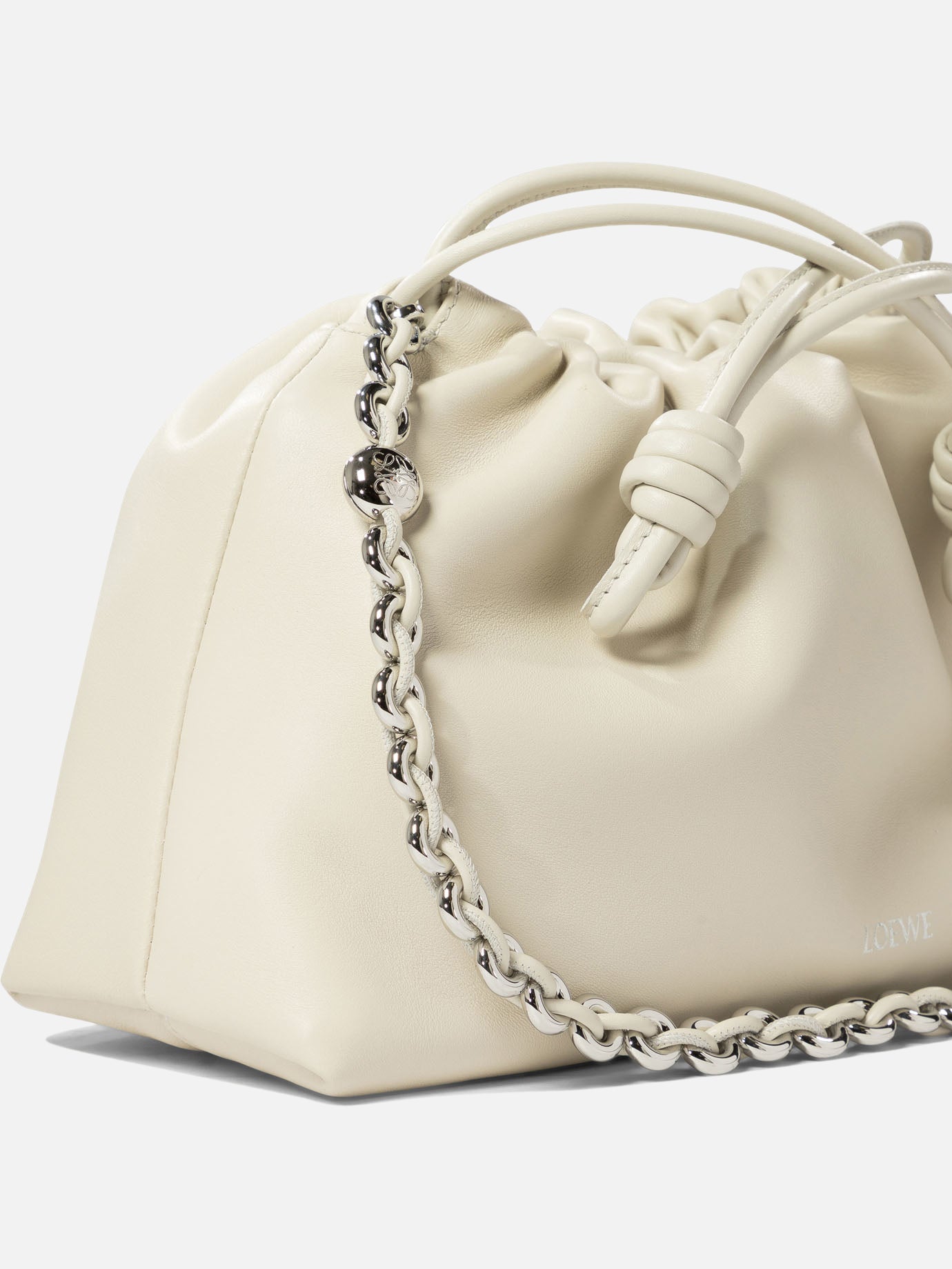 Loewe "Medium Flamenco" clutch White