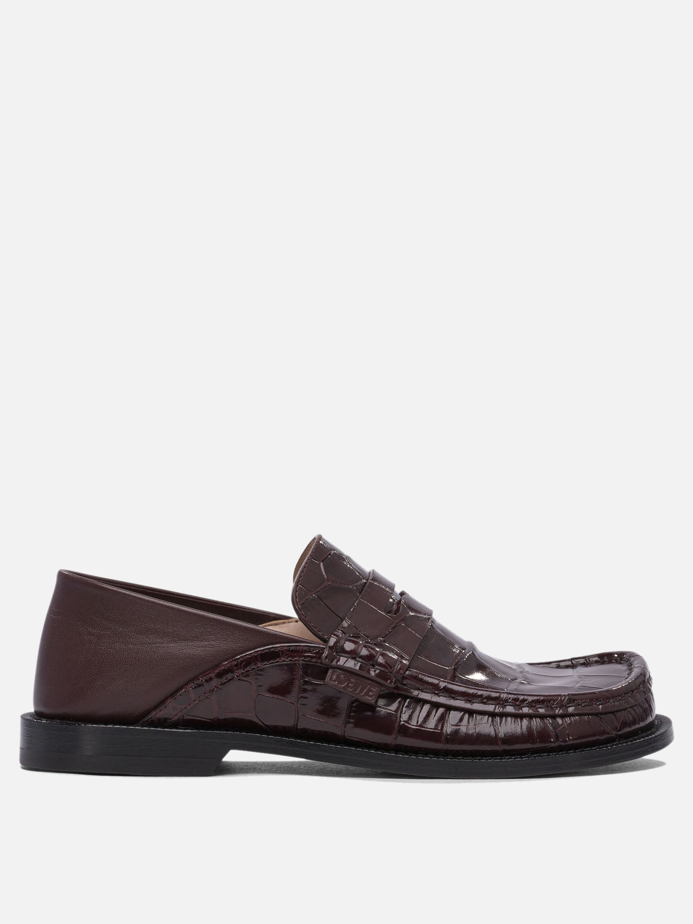 Loafers 100% leather - 90% leather 10% rubber  Bordeaux - Loewe Women | PDP | VIETTI Online Store | thumbnail