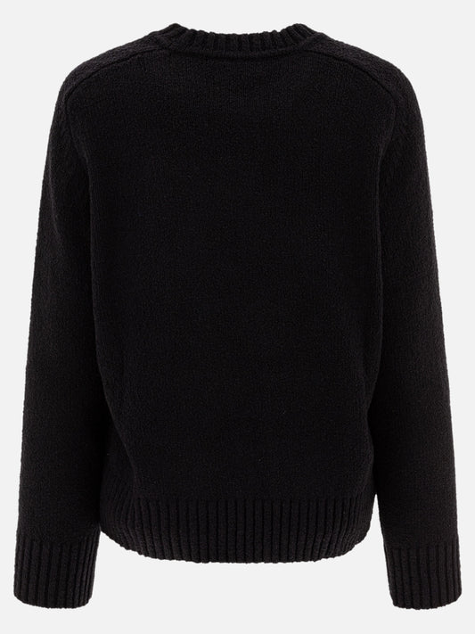 Crewneck sweaters Tinta unita  Black - Loulou Studio Women | PLP | VIETTI Online Store | 2
