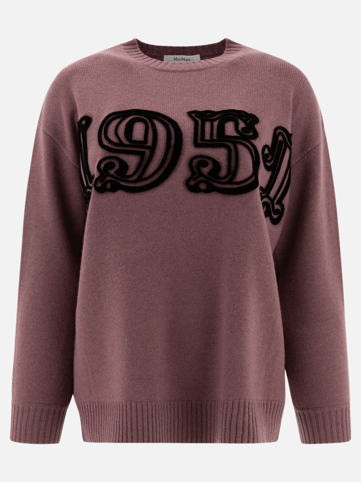 Crewneck sweaters Solid colour  Purple - Max Mara Women | PDP | VIETTI Online Store | Zoom-Modal
