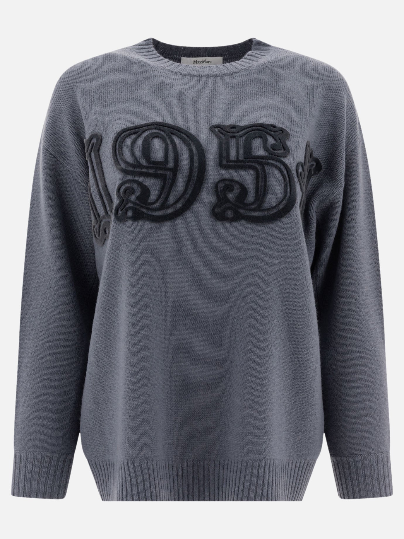Crewneck sweaters Solid colour  Light blue - Max Mara Women | PDP | VIETTI Online Store | thumbnail