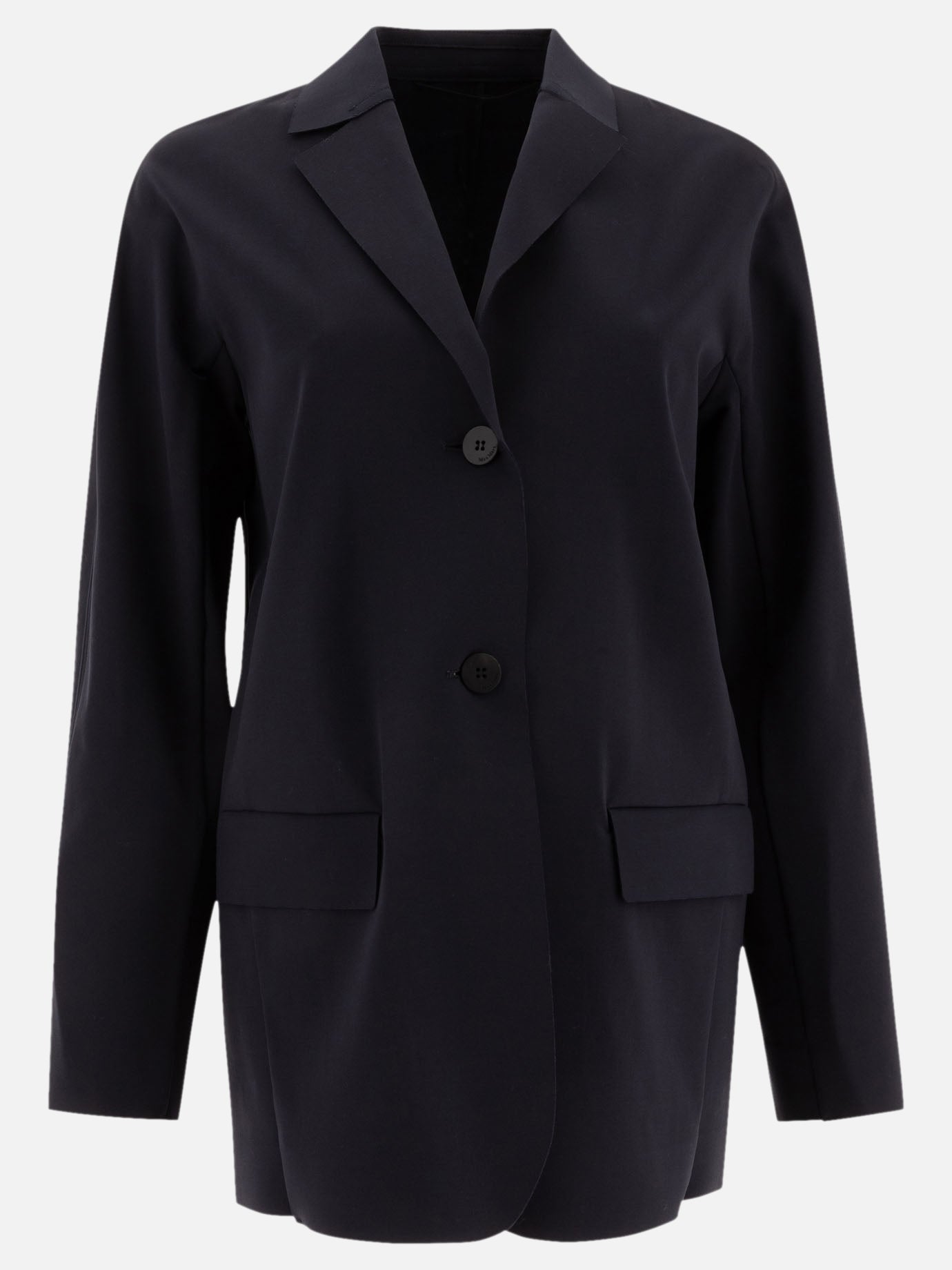 Max Mara Single-breasted jersey blazer 12957218_XS Blue thumbnail_1