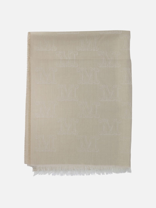 Max Mara Silk, wool and cashmere scarf 15732419_UNI Gold 1