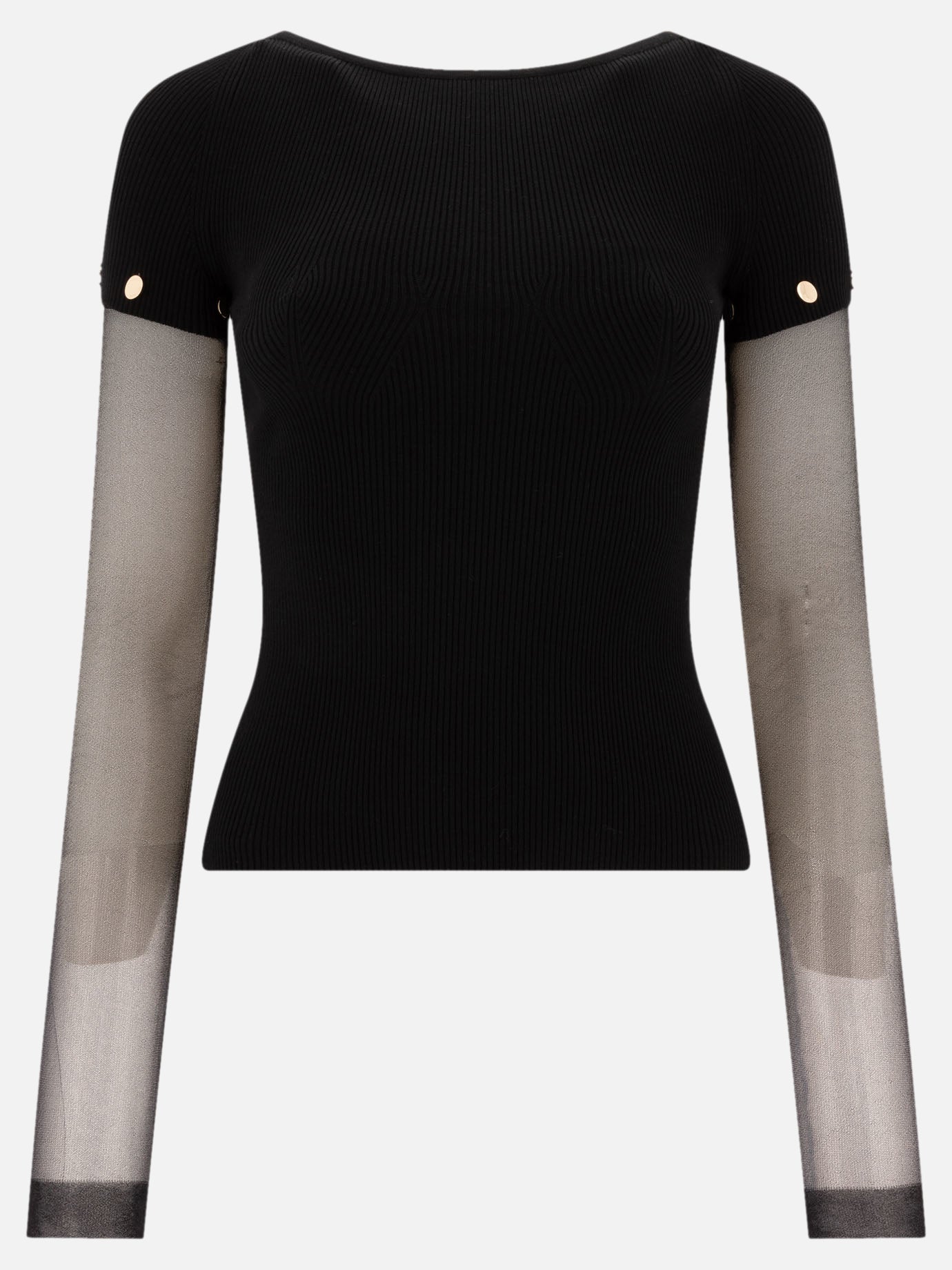 Crewneck t-shirts Solid colour  Black - Max Mara Sportmax Women | PDP | VIETTI Online Store | Zoom-Modal
