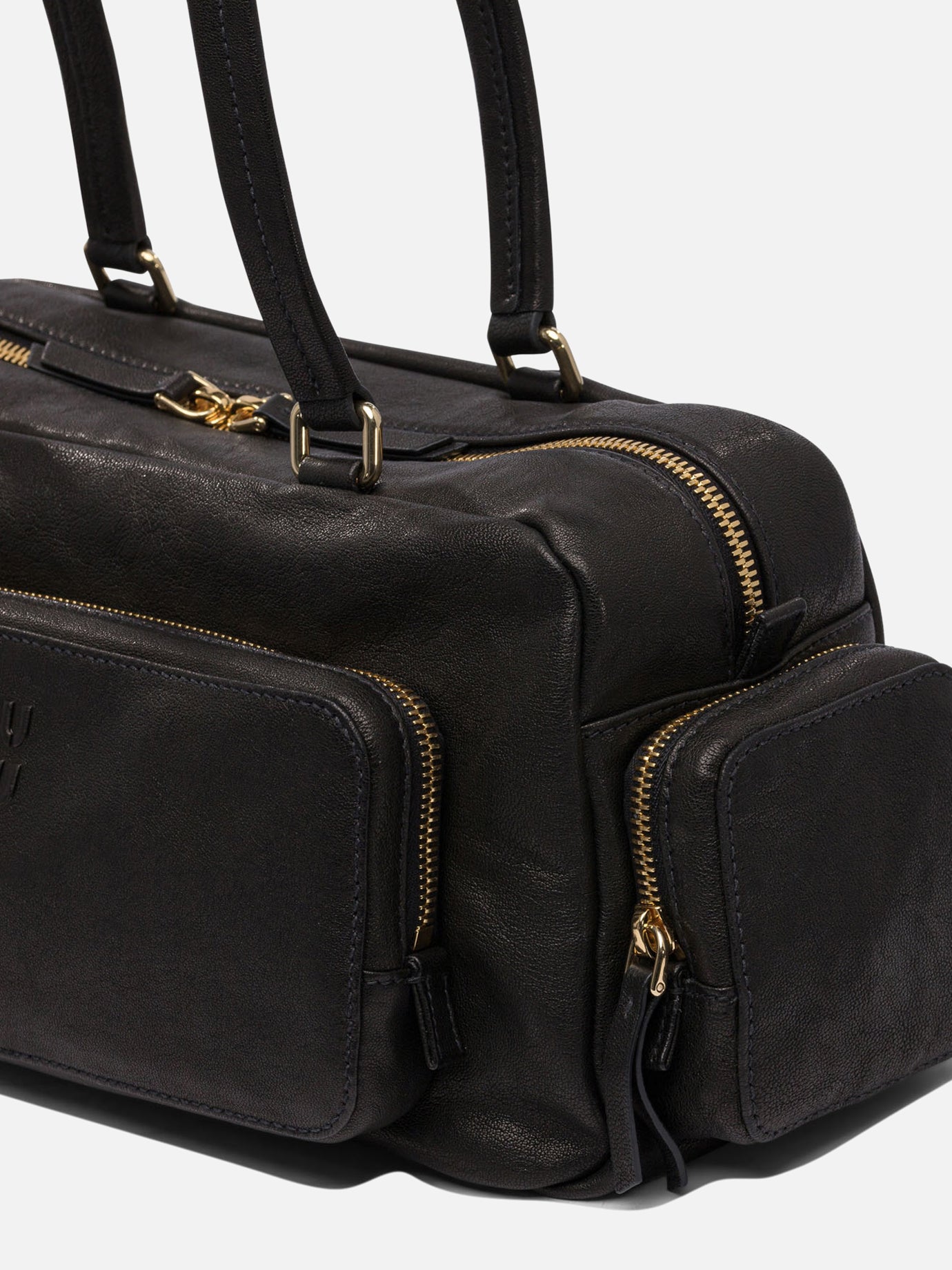 Medium bags 100% lamb leather  Black - Miu Miu Women | PDP | VIETTI Online Store | thumbnail_4