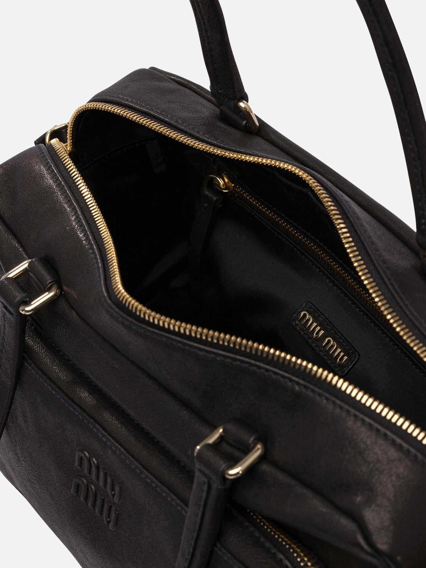 Medium bags 100% lamb leather  Black - Miu Miu Women | PDP | VIETTI Online Store | thumbnail_5