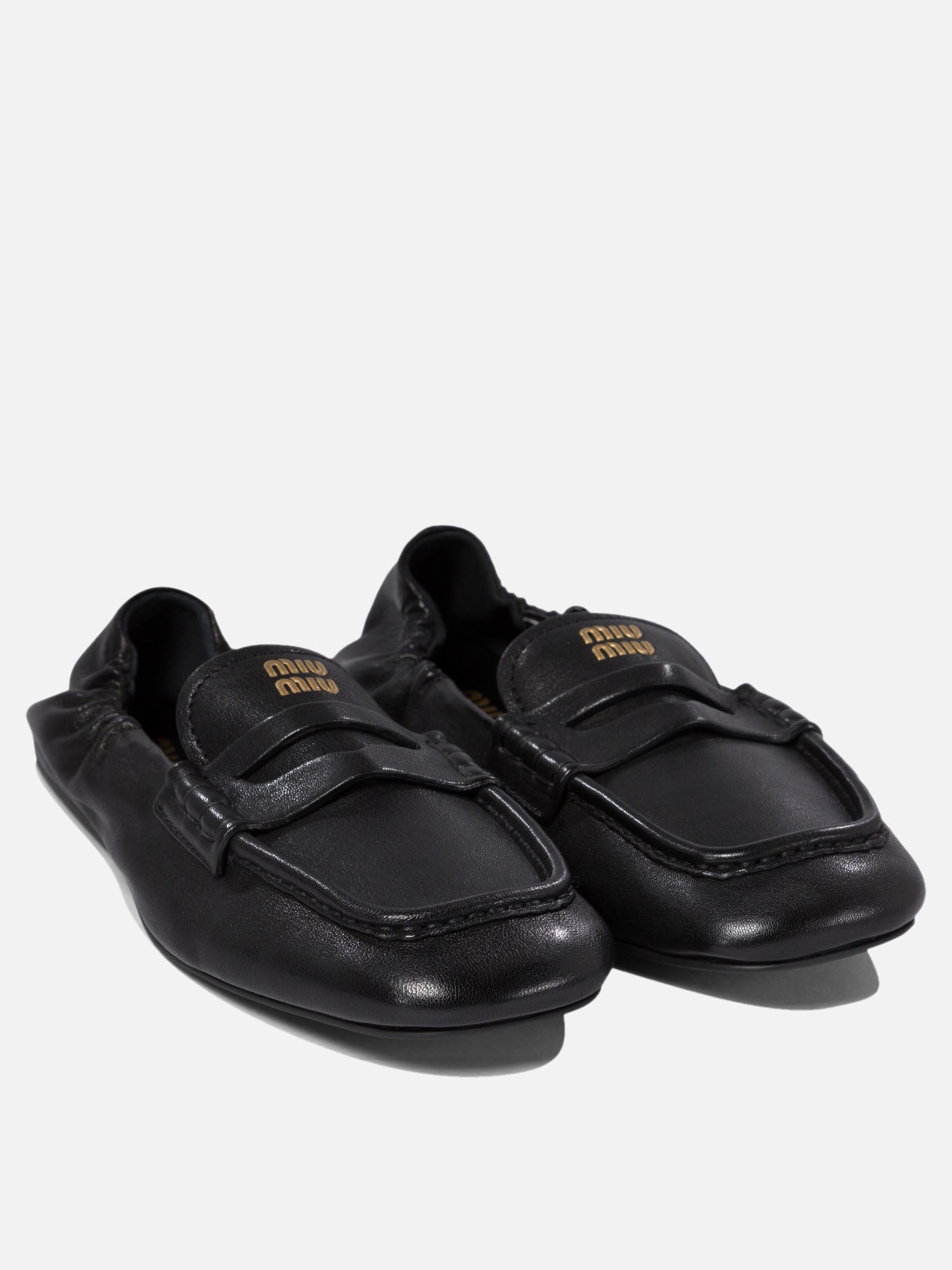 Miu Miu &quot;Ruches&quot; loafers 12466962_36 Black thumbnail_2