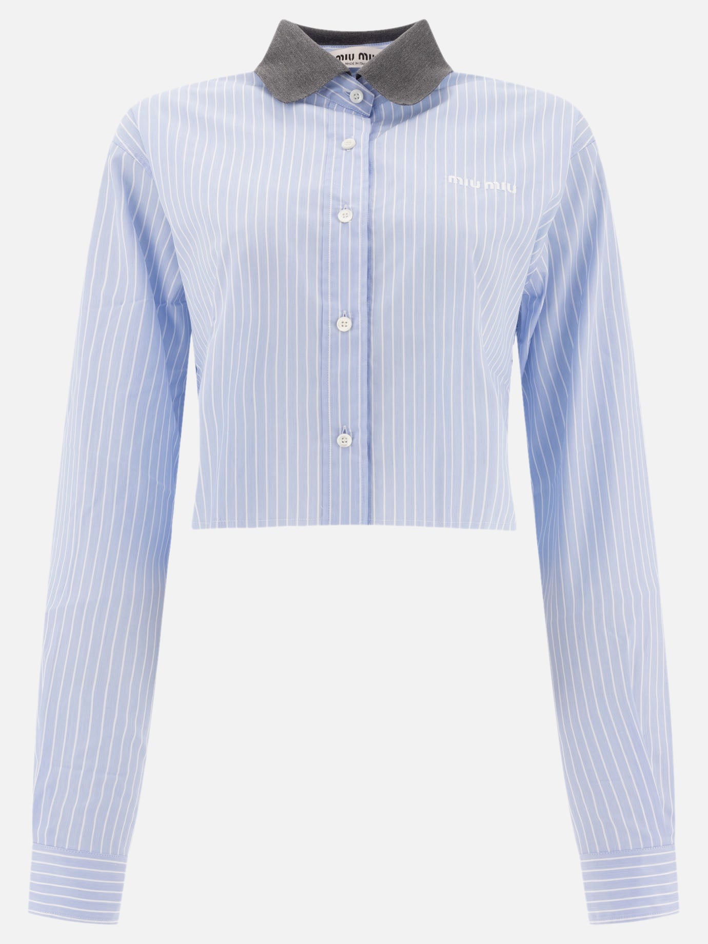 Miu Miu Cotton shirt 19337637_36 Light blue thumbnail_1