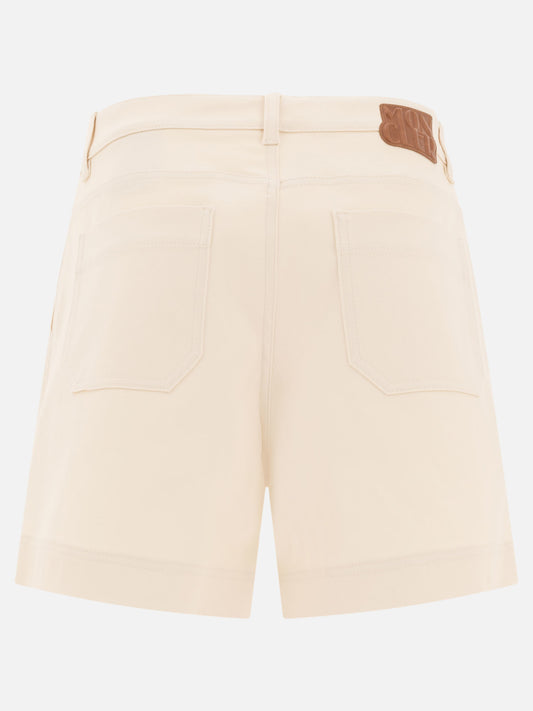 Moncler Cotton gabardine shorts 13480982_38 Beige 2