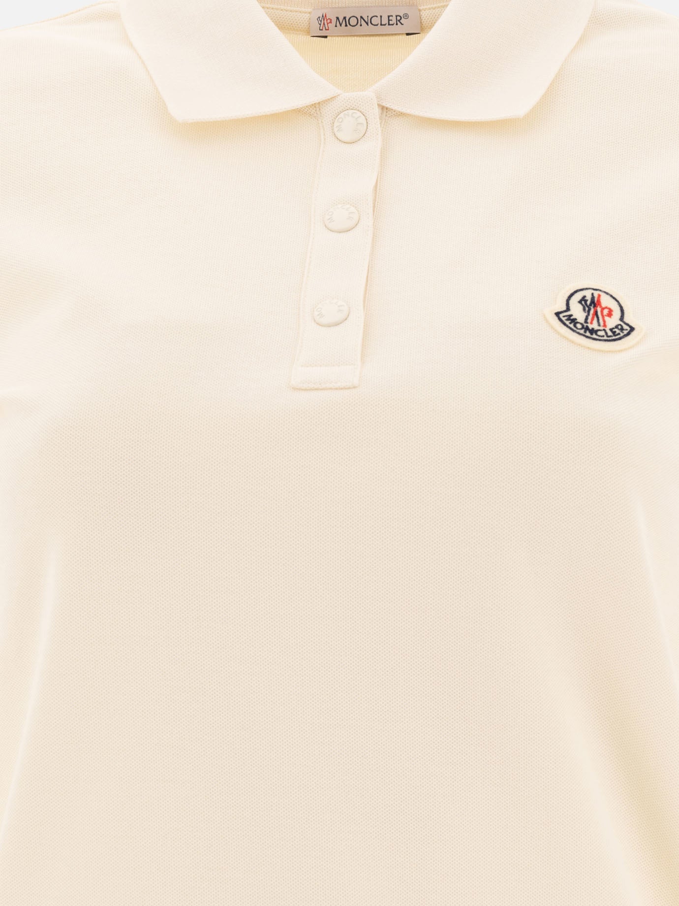 Polo shirts with buttons Logo  White - Moncler Women | PDP | VIETTI Online Store | thumbnail_3