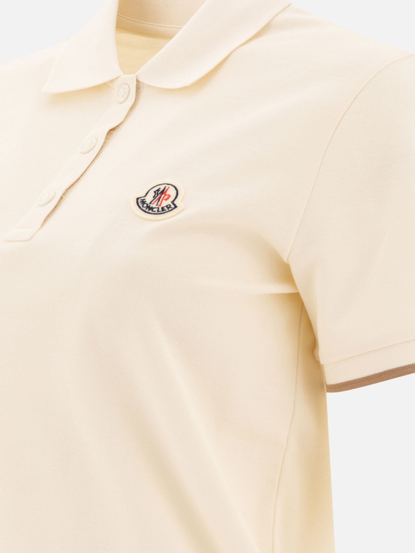 Polo shirts with buttons Logo  White - Moncler Women | PDP | VIETTI Online Store | Zoom-Modal_4
