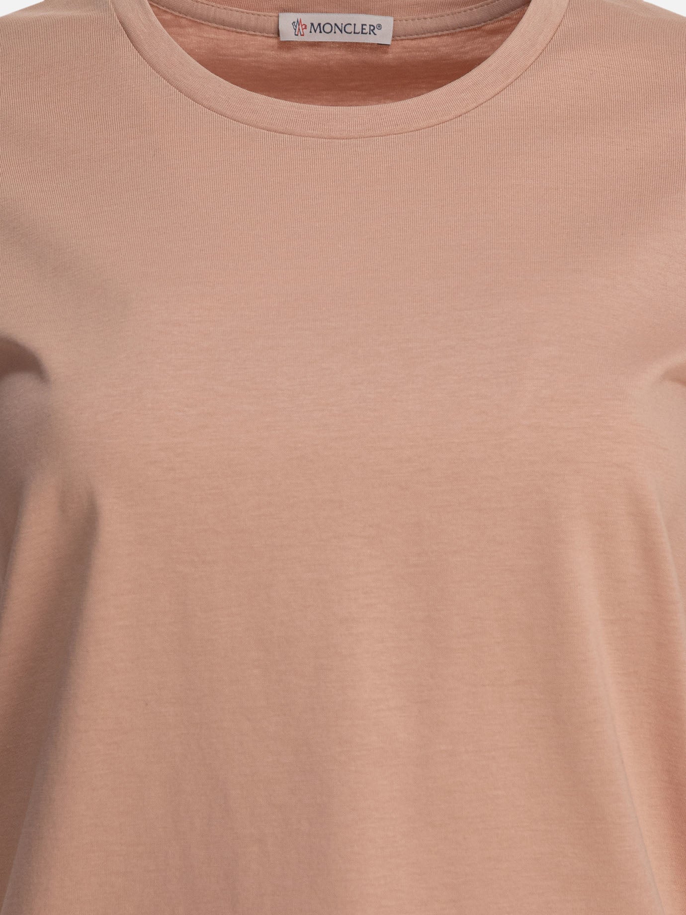 Moncler T-shirt with logo patch 19986806_XS Pink thumbnail_3