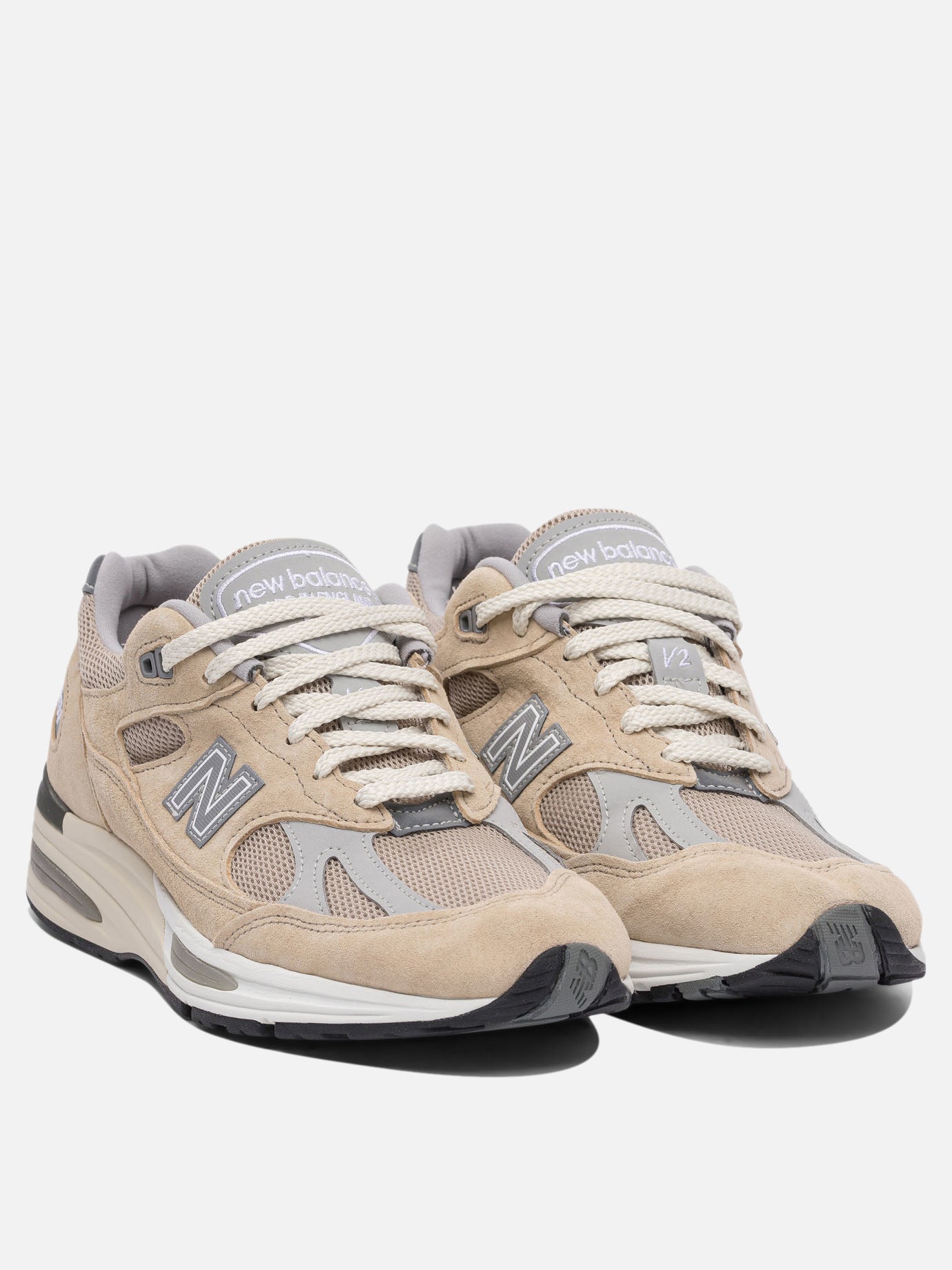 Low top sneakers 90% suede 10% mesh - 100% rubber  Beige - New Balance Men | PDP | VIETTI Online Store | Zoom-Modal_2

