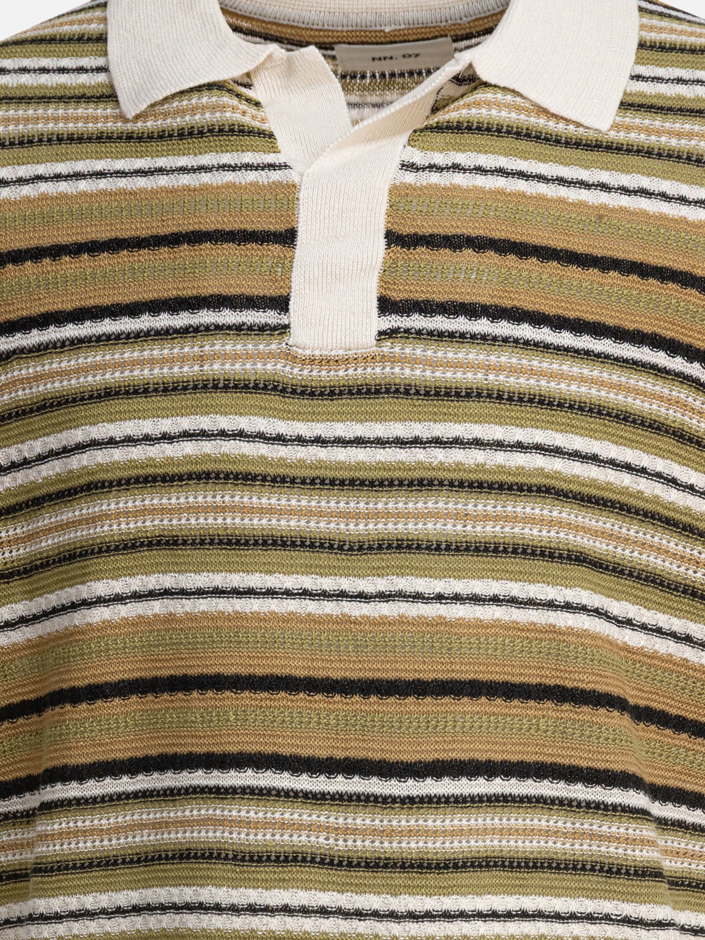 Polo shirts without buttons Striped  Green - NN.07 Men | PDP | VIETTI Online Store | thumbnail_3