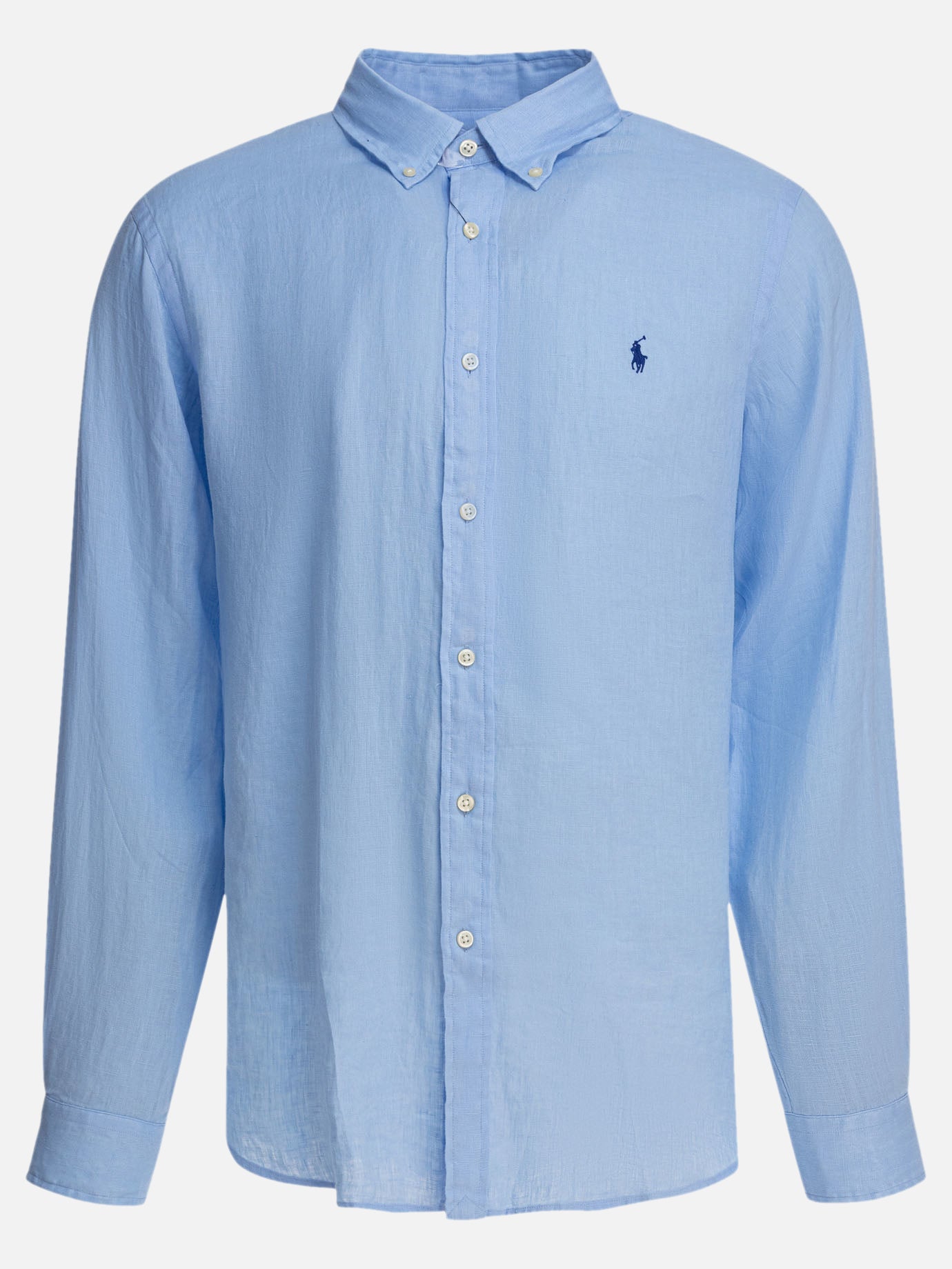 Polo Ralph Lauren Custom-fit linen shirt 13722298_S Blue thumbnail_1